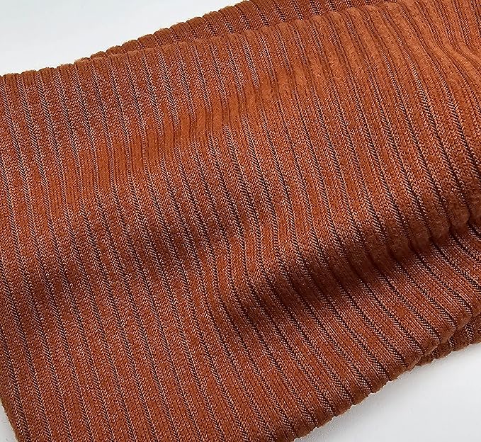 Soft Stretchy Headband, 3-in-1 Versatile Twist Style, One-Piece (Rust (Soft Ribbed Material), Adult)