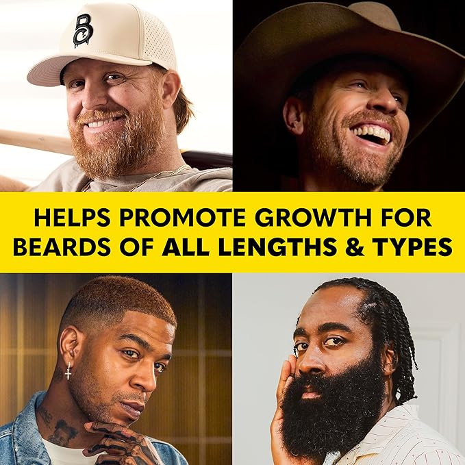 The Beard Club Signature Beard Growth Kit - Derma Roller, Beard Growth Oil, Beard Growth Vitamins, Vitamin Spray & Beard Brush - Gift Set