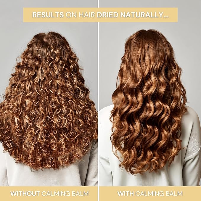 SIMPLY SMOOTH Xtend Keratin Replenishing Calming Balm Smoothing Or Curling Balm 1-Day Frizz Free Blowout Infused with Collagen To Repair Dry, Damaged, Unmanageable Hair 8.5 Oz.