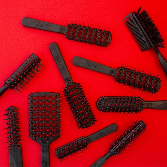 Cricket Static Free Fast Flo Vent Hair Brush - Quick Blow Drying, Easy Styling, and Tangle-Free Detangling for All Hair Types, Long, Short, Thick, Thin, Curly, Straight, and Wavy