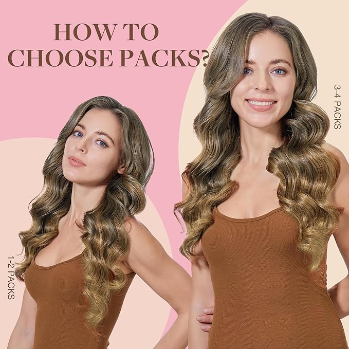 GOO GOO Tape in Hair Extensions Human Hair, 7 Bronde, 16inch 50g 20pcs, Skin Weft Seamless Invisible, Silky Straight with Thick Ends, Remy Human Hair