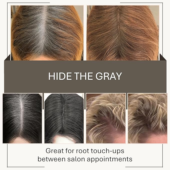 Joan Rivers Great Hair Day Root Touch Up Powder – Fill-in Powder for Thicker, Fuller Looking Hair (Ash Blonde)