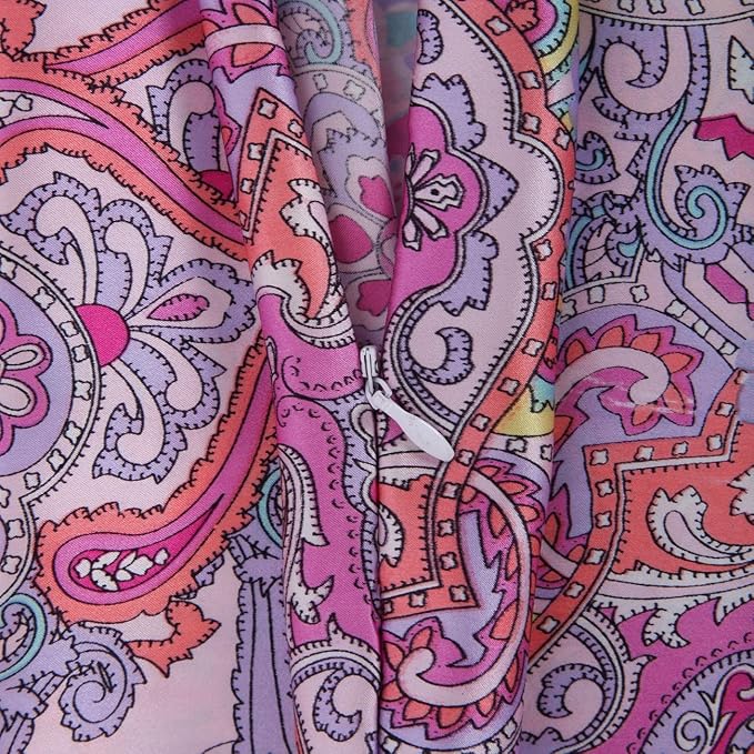 SLPBABY Silk Pillowcase for Hair and Skin with Hidden Zipper Print (Queen, Pattern8)