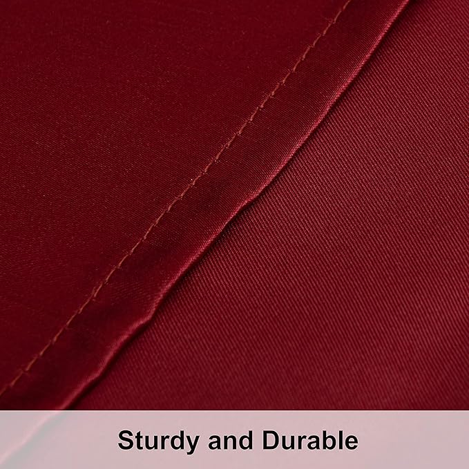 NTBAY Satin Body Pillowcase for Hair and Skin, Luxurious and Silky Pillow case with Envelope Closure, 20x54 Inches, Wine Red