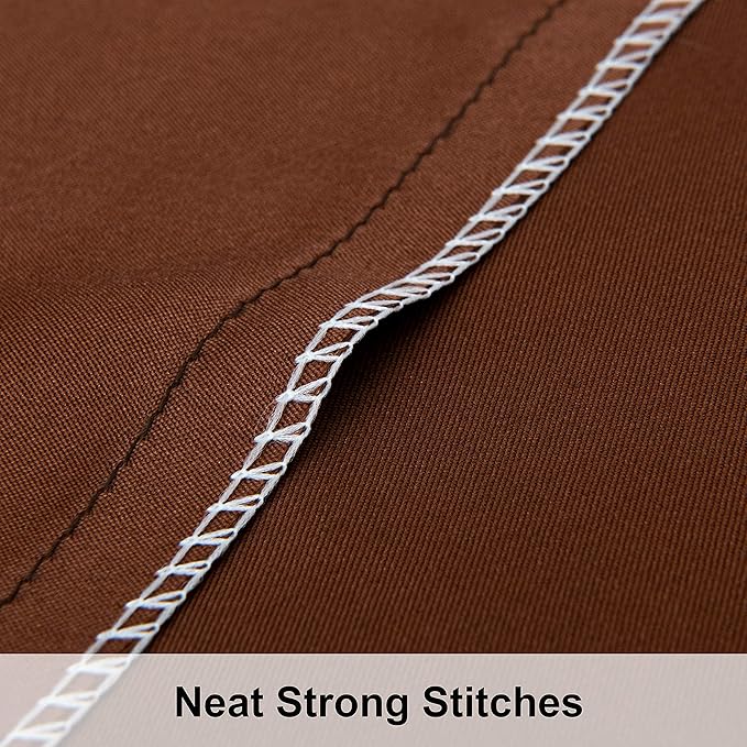 NTBAY 2 Pack Satin King Pillowcases for Hair and Skin, Luxurious and Silky Pillow Cases with Envelope Closure, 20x40 Inches, Brown