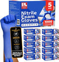 Cobalt Blue 5 Mil Nitrile Exam Gloves Disposable Latex Free | Medical Rubber Gloves for Doctors, EMT, First Aid Kit, Food Service & Cleaning | Bulk Case of (1000 CT)