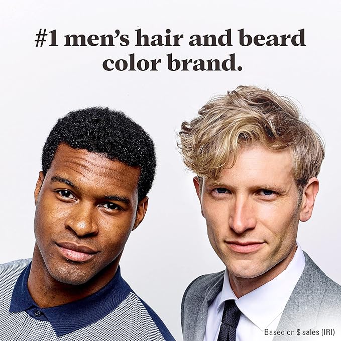 Just For Men Easy Comb-In Color Mens Hair Dye, Easy No Mix Application with Comb Applicator - Jet Black, A-60, Pack of 1