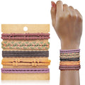 Hair Tie Bracelet, 10Pcs Boho Hair Ties For Girls and Women, Elastic Hair Ties, Hair Bands For Ponytails, Ponytail Holder For Daily Life, Sport, Cooking, Working