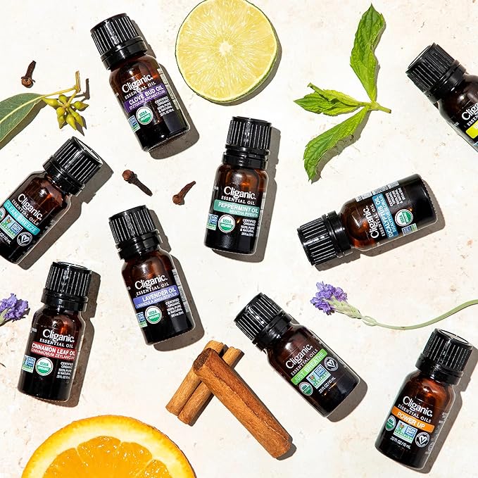 Cliganic Organic Eucalyptus Essential Oil - 100% Pure Natural for Aromatherapy Diffuser | Non-GMO Verified (Packaging May Vary)