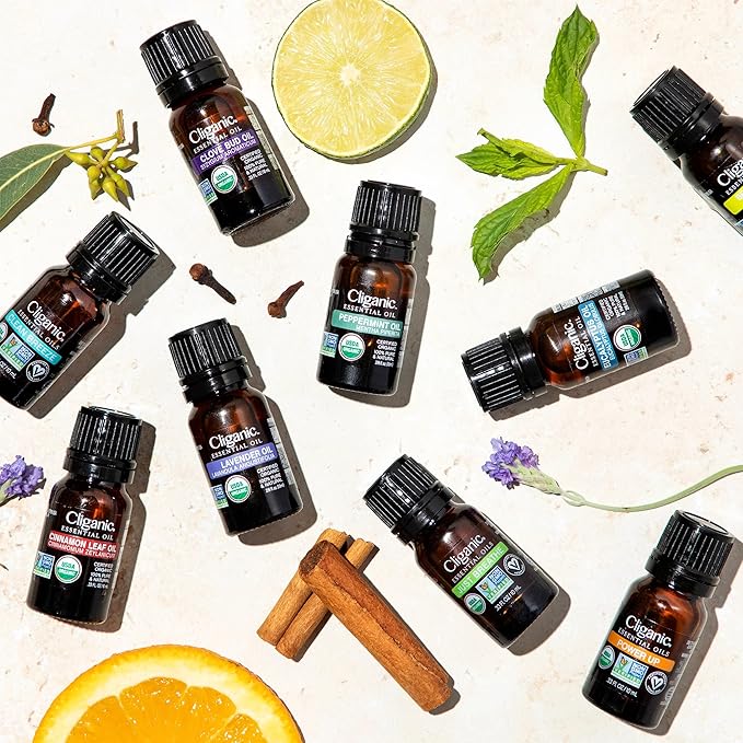 Cliganic Organic Tea Tree Essential Oil - 100% Pure Natural for Aromatherapy Diffuser | Non-GMO Verified (Packaging May Vary)