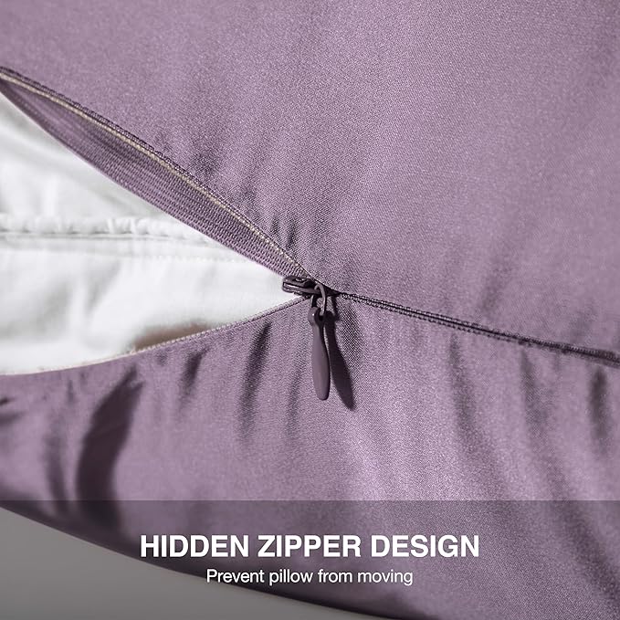 Mulberry Silk Pillowcase for Hair and Skin,Cooling Silk Pillow Case with Hidden Zipper,Allergen Proof Dual Sides Soft Breathable Smooth Silk Pillow Cover for Women (Pink Purple,Toddler)