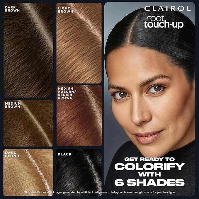 Clairol Root Touch-Up Semi-Permanent Hair Color Blending Gel, 5R Auburn Red, Pack of 2