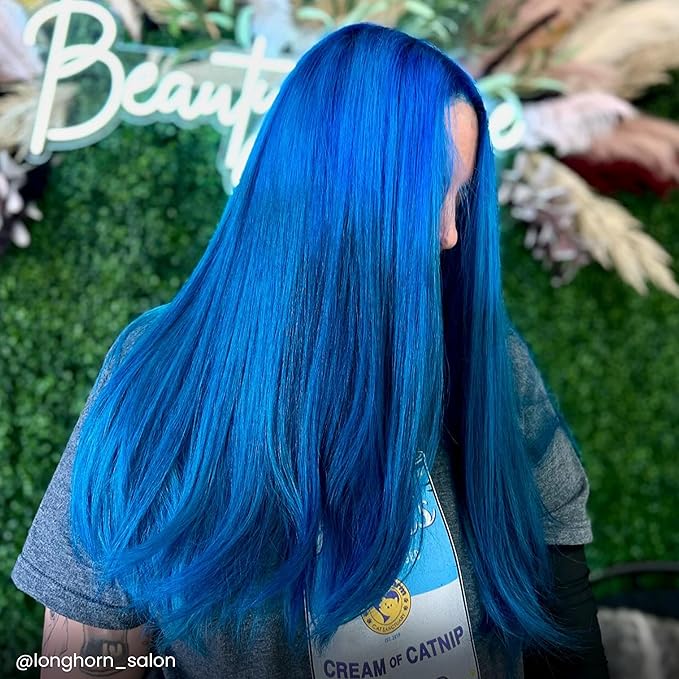 Arctic Fox Semi-Permanent Hair Dye, Vegan & Cruelty-Free, Vibrant Blue Color, Conditioning Formula, Long Lasting, Ammonia-Free, For All Hair Types, 8 Fl Oz, Poseidon