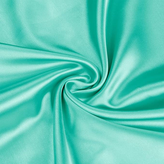 BEDELITE Satin Body Pillow Cover, Super Soft and Cooling Body Pillow Pillowcase for Hair and Skin, Breathable Silky Full Long Pillowcase Cover(20"x54", Turquoise)