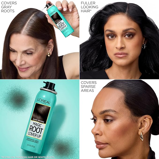 L'Oreal Paris Magic Root Cover Up Gray Concealer Spray Dark Blonde 2 oz.(Packaging May Vary)