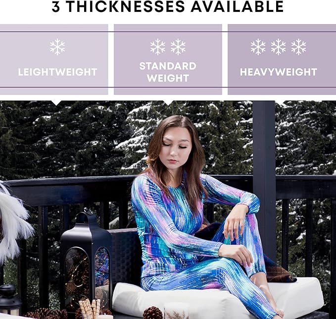 Rocky Thermal Underwear Women Long Johns Womens Thermals Top Bottom Set Fleece Lined Under Wear Clothes Base Layer Thermals
