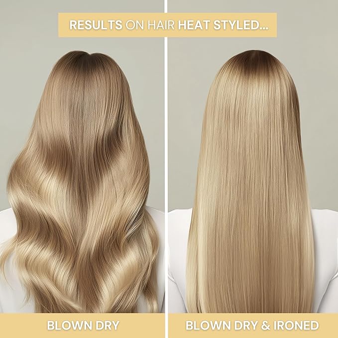 SIMPLY SMOOTH Xtend Keratin Replenishing Calming Balm Smoothing Or Curling Balm 1-Day Frizz Free Blowout Infused with Collagen To Repair Dry, Damaged, Unmanageable Hair 8.5 Oz.