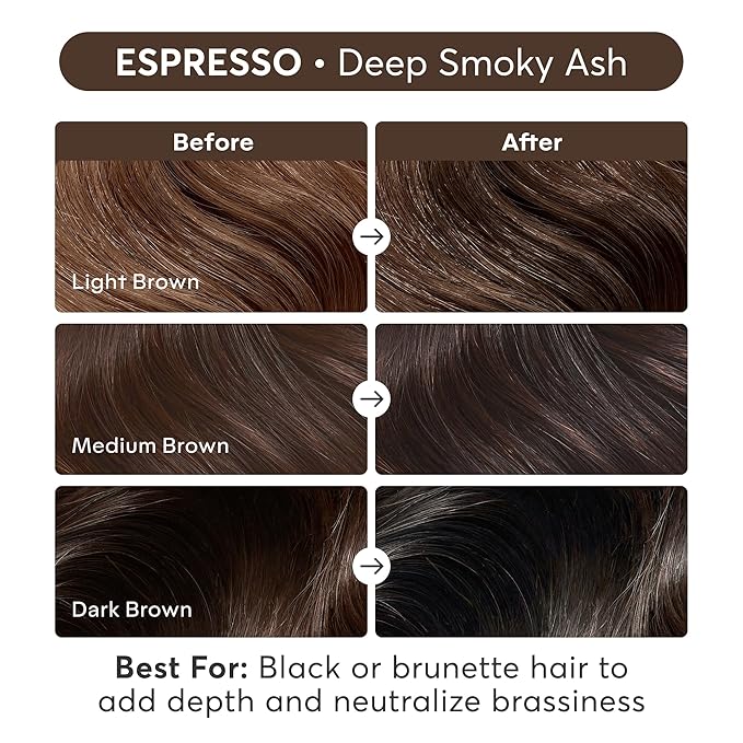 Madison Reed Color Reviving Gloss, Espresso - Brown, Semi-Permanent Hair Dye, Enhances Hair Color & Corrects Tone, Adds Brilliant Shine, Keratin & Argan Oil, 4 Fl Oz (118 mL)