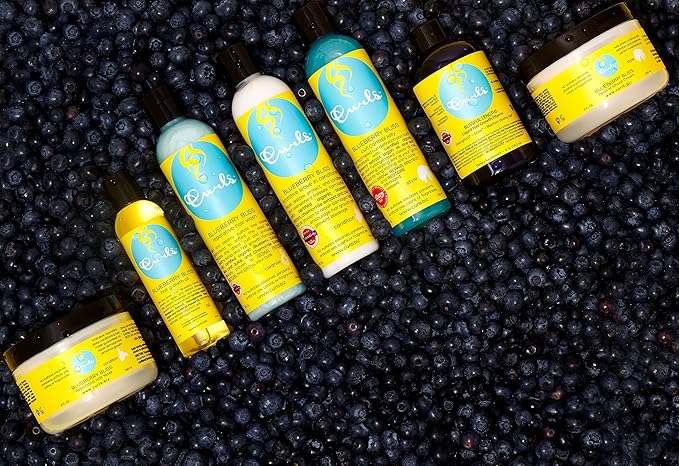 Curls Blueberry Bliss Twist-N-Shout Cream - 8 oz, for the Perfect Twist Outs and Braid Outs, for All Natural Types, Adds Sheen, Moisture, and Definition to Hair