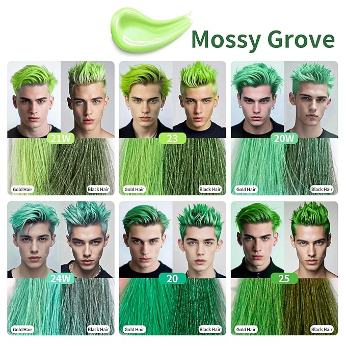 Temporary Hair Color Wax for Men - SUPIYA Washable Hair Wax Color, All-Day Hold Disposable Hair Wax for Christmas, Cosplay & Daily (Color #20W)