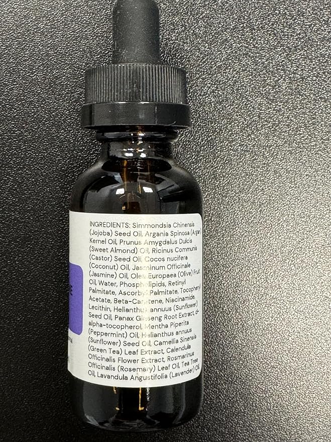 Treatment Oil for Dry Damaged Hair Scalp Stimulator with Castor Oil & Rosemary Lightweight Leave-in treatment for Frizz & Dry Scalp Hair We Come Made in USA (1 fl.oz/ 30 ml)
