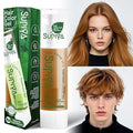 Temporary Hair Styling Color Serum, Green Blue Purple Red Hair Dye Color Gel Washable Natural Instant Hair Color Wax for DIY Hairstyle for Kids Men Women(Brown#44)