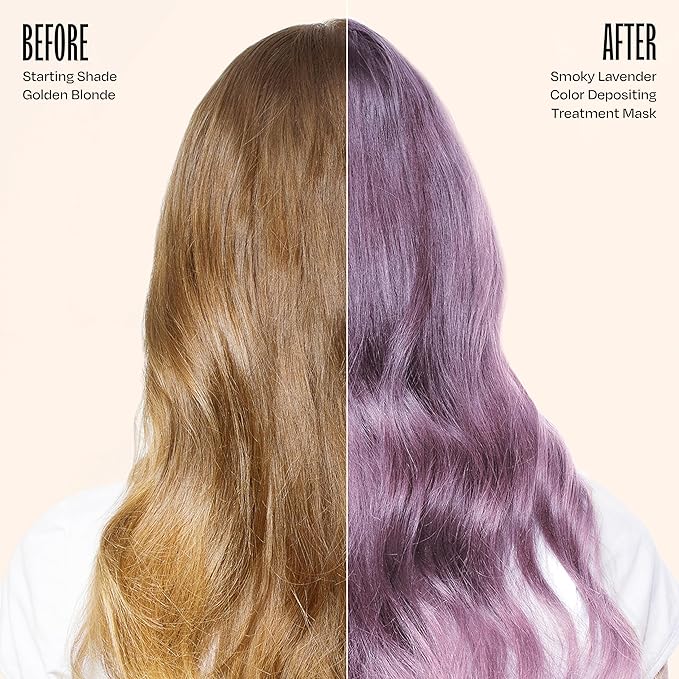 Overtone Semi Permanent Hair Color Conditioner, Smoky Lavender, 8 oz, Nourishing, Damage-Free, Color Depositing Mask for All Hair Types with Shea Butter & Coconut Oil, Vegan & Cruelty-Free