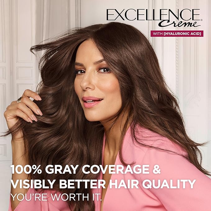 L'Oreal Paris Excellence Crème Permanent Hair Dye, Triple Care Hair Color with Pro-Keratine Complex for 100% Gray Hair Coverage, 9 Light Natural Blonde, 1 Kit