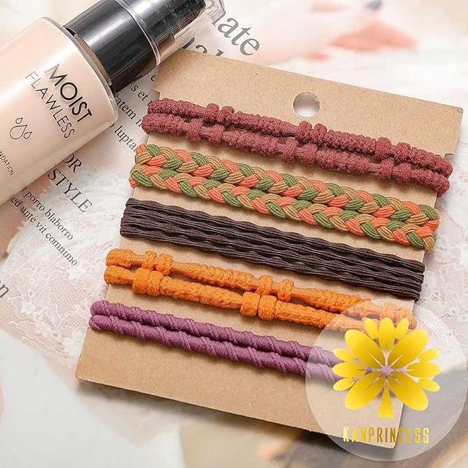Hair Tie Bracelet, 10Pcs Boho Hair Ties For Girls and Women, Elastic Hair Ties, Hair Bands For Ponytails, Ponytail Holder For Daily Life, Sport, Cooking, Working