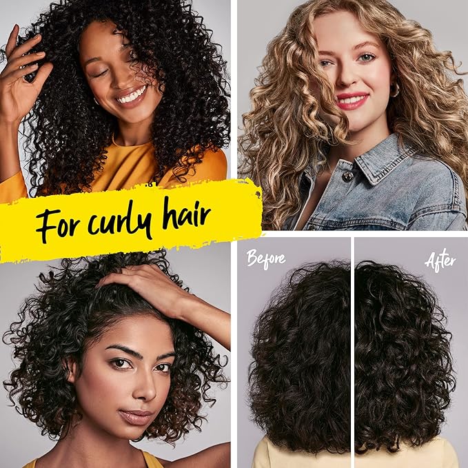 Marc Anthony Nourishing Curl Cream, Coconut Oil & Shea Butter - Anti-Frizz Biotin Detangling Cream to Enhance Curls, Defrizz, Hydrate & Adds Shine - Color Safe & Sulfate Free Styling Product