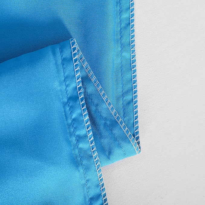 NTBAY 12 Pack Satin Queen Pillowcases for Hair and Skin, Luxurious and Silky Pillow Cases with Envelope Closure, 20 x 30 Inches, Royal Blue
