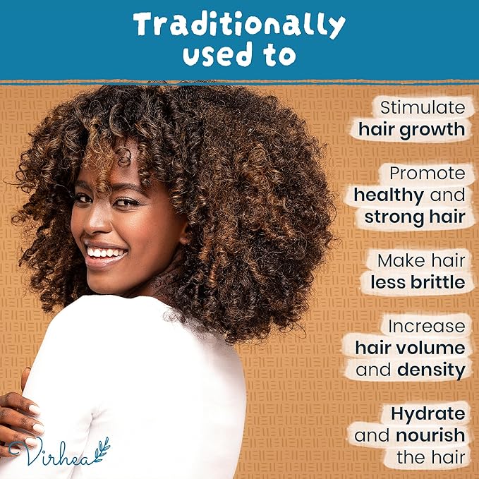 Chebe Powder for Natural & 4C Hair (3.5oz / 100g) – Authentic African Hair Growth Treatment from Chad – Moisturizing & Strengthening Hair Mask – Helps Reduce Breakage & Retain Length