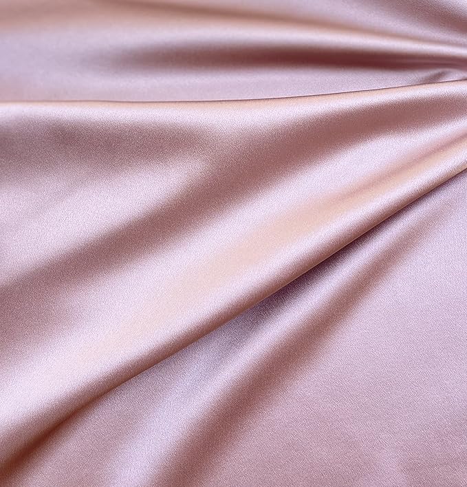 25 Momme Premium Mulberry Pink Silk Pillowcase for Hair and Skin | Handcrafted Hypoallergenic & Anti-Acne Silk Pillow Cases with Zipper | Standard - 20" x 26", Ballerina